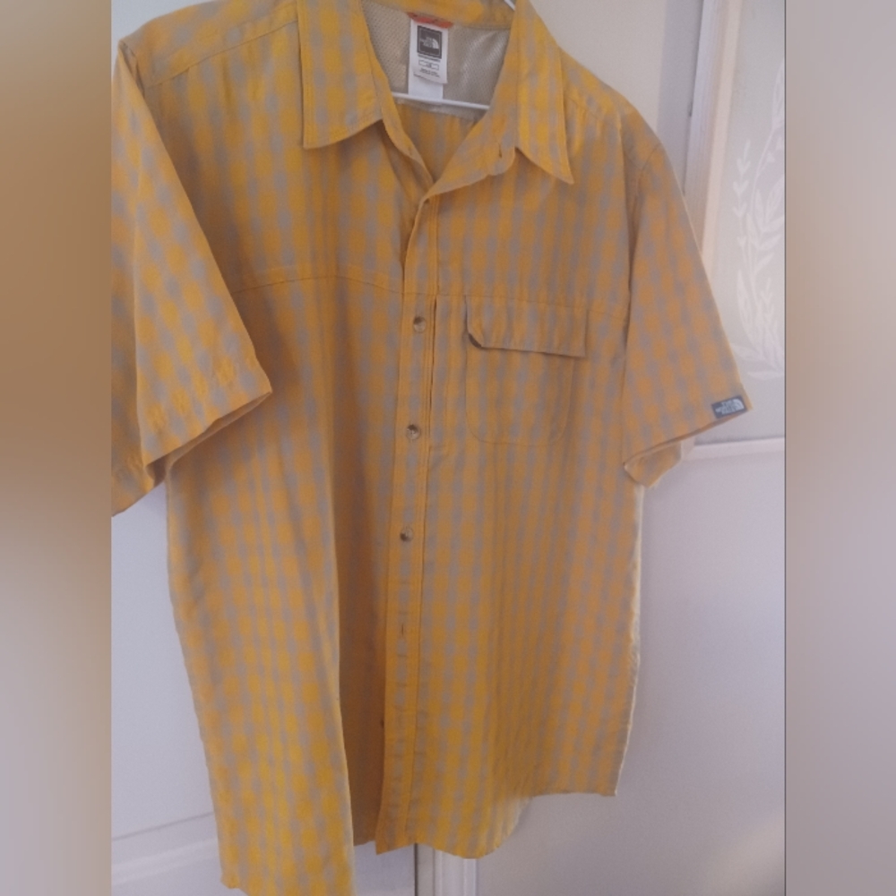 Northface Mens Golden Checkered Men's Shirt Large - Picture 3 of 5